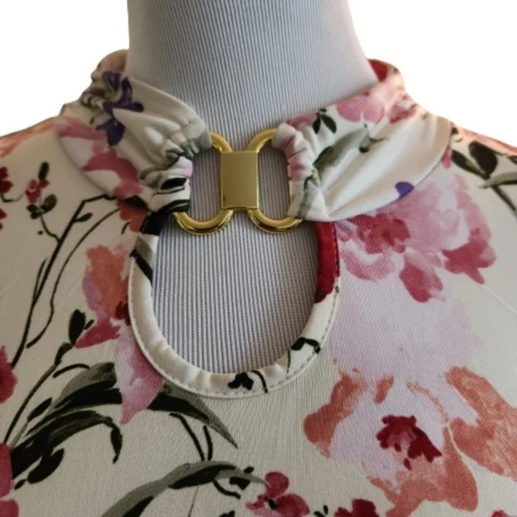 🆕️⬇️Robert Louis Sleeveless High-low Floral Dress - Picture 2 of 8